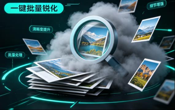 批量处理神器！照片模糊、发灰不用愁，一键锐化拯救你的所有废片