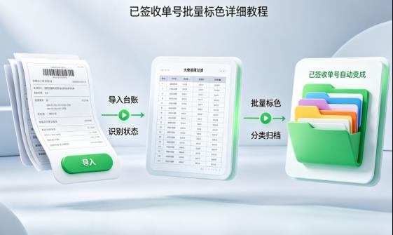 快递台账管理神器：一键批量标记已签收单号，效率提升10倍