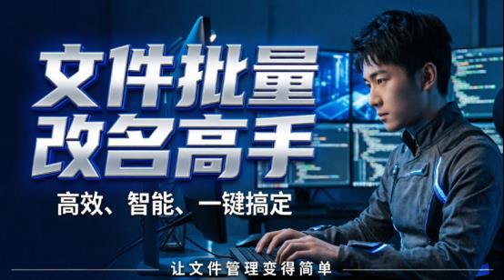 ！在日常办公与素材整理中，面对成百上千个杂乱无章的文件，逐一手动修改文件名不仅耗时耗力，还极易出错